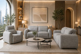Laila Power Reclining Sofa Set with Headrest Adjustment