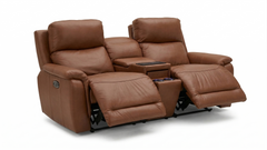 Boston Power Reclining Loveseat w/Cup Holder,Wireless Charger & Headrest Adjustment